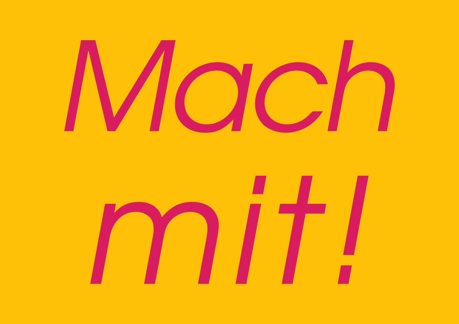 Mach mit!